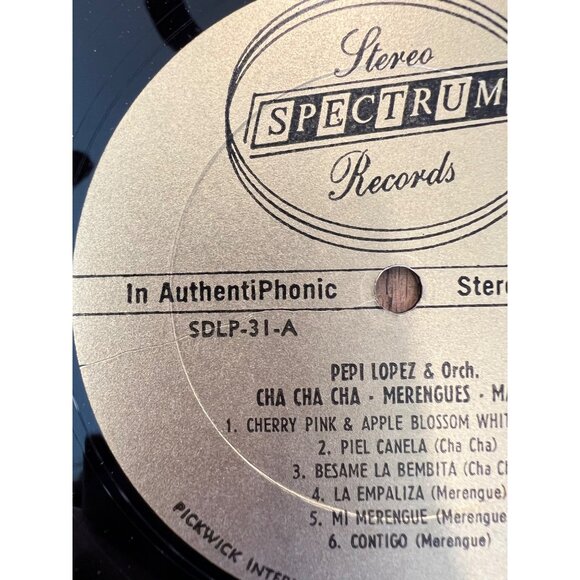 Cha Cha Cha By Pepi Lopez & Orchestra Vinyl Record 33 1/3 RPM Album SDLP-31-A - Picture 3 of 5
